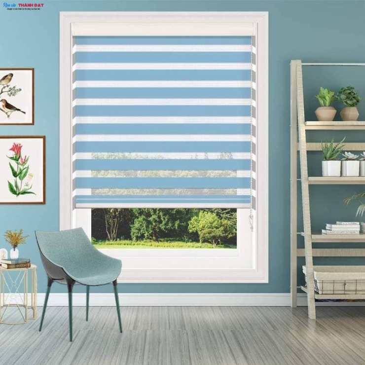RÈM CẦU VỒNG MÀU XANH DƯƠNG