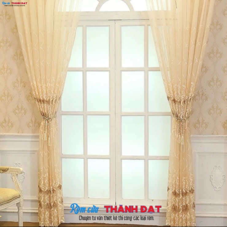 RÈM VẢI VOAN V010