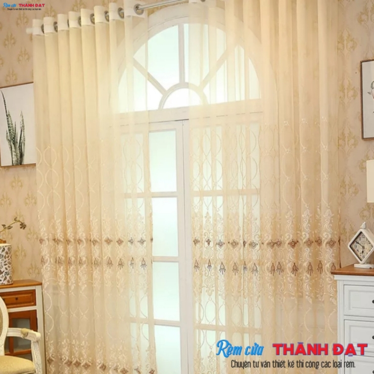 RÈM VẢI VOAN V010