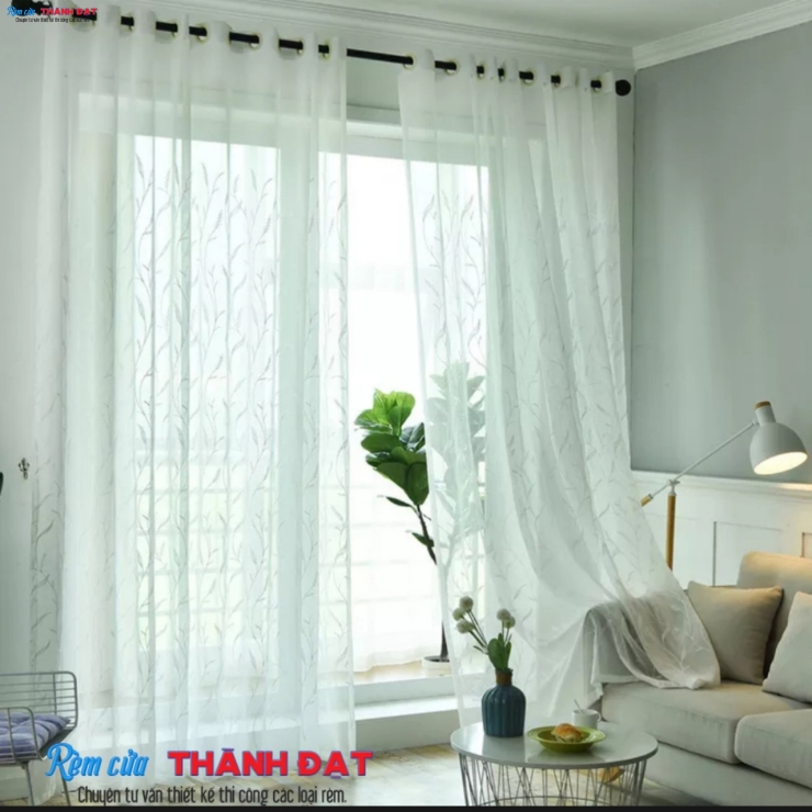RÈM VẢI VOAN V011